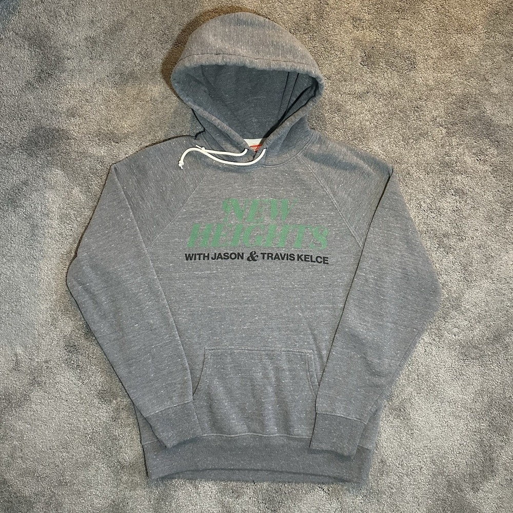 New Heights Jason & Travis Kelce Podcast Hoodie Sweatshirt XL Swiftie Football